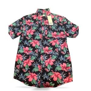 Tropical‎ Floral Button Up Shirt NWT Men's Size Small